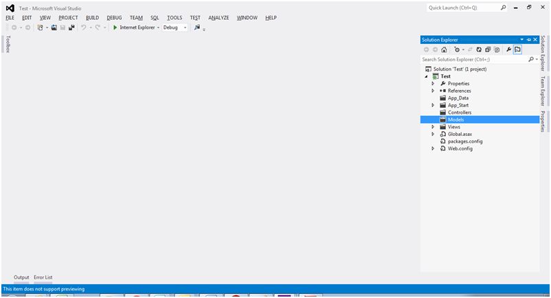  Select an Empty project 